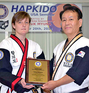 Master Laura and Supreme Grandmaster Hong Sik Myung